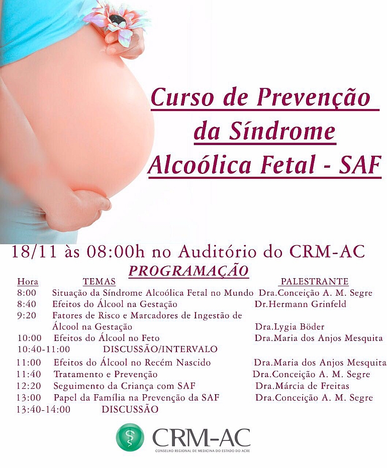 Curso de Preveno da Sndrome Alcolica Fetal - SAF
